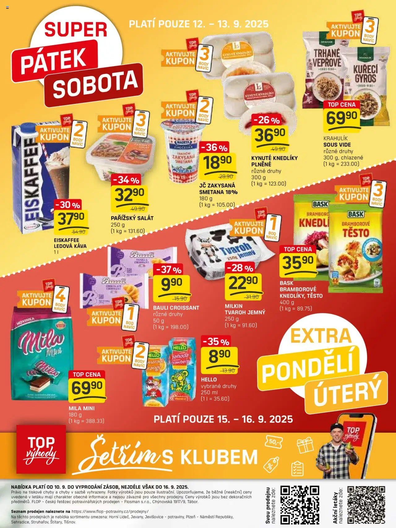 Flop leták - FlopTop od 10.09.2025 | Strana: 12 | Produkty: Sous vide, Smetana, Tvaroh, Body