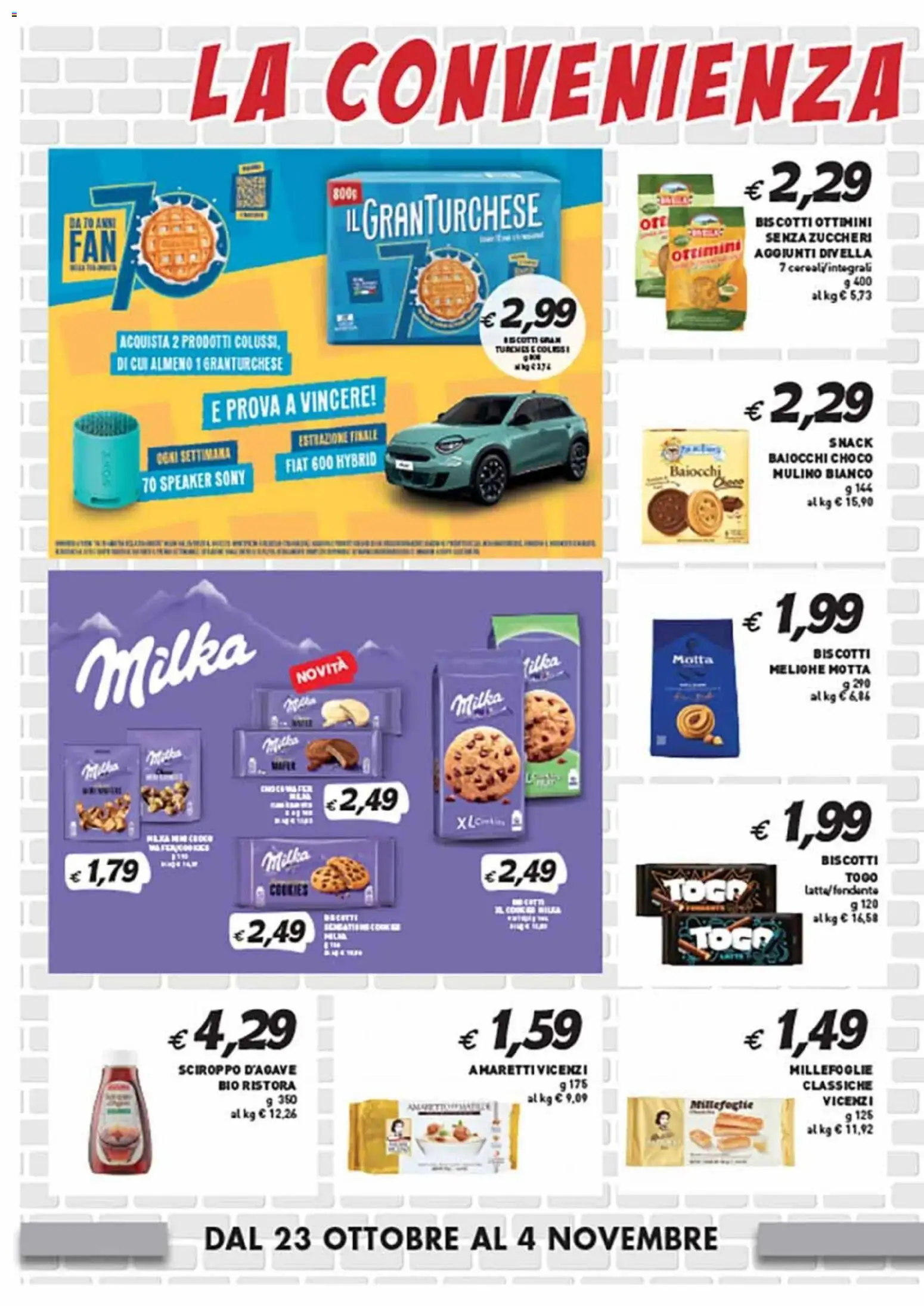 Volantino Coal del 23.10.2025 | Pagina: 4 | Prodotti: Biscotti, Speaker