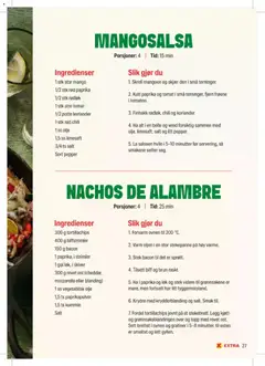 Forhåndsvisning av Coop Extra Middagsdisken Viva Mexico gyldig fra 09.02.2026 | Side: 27