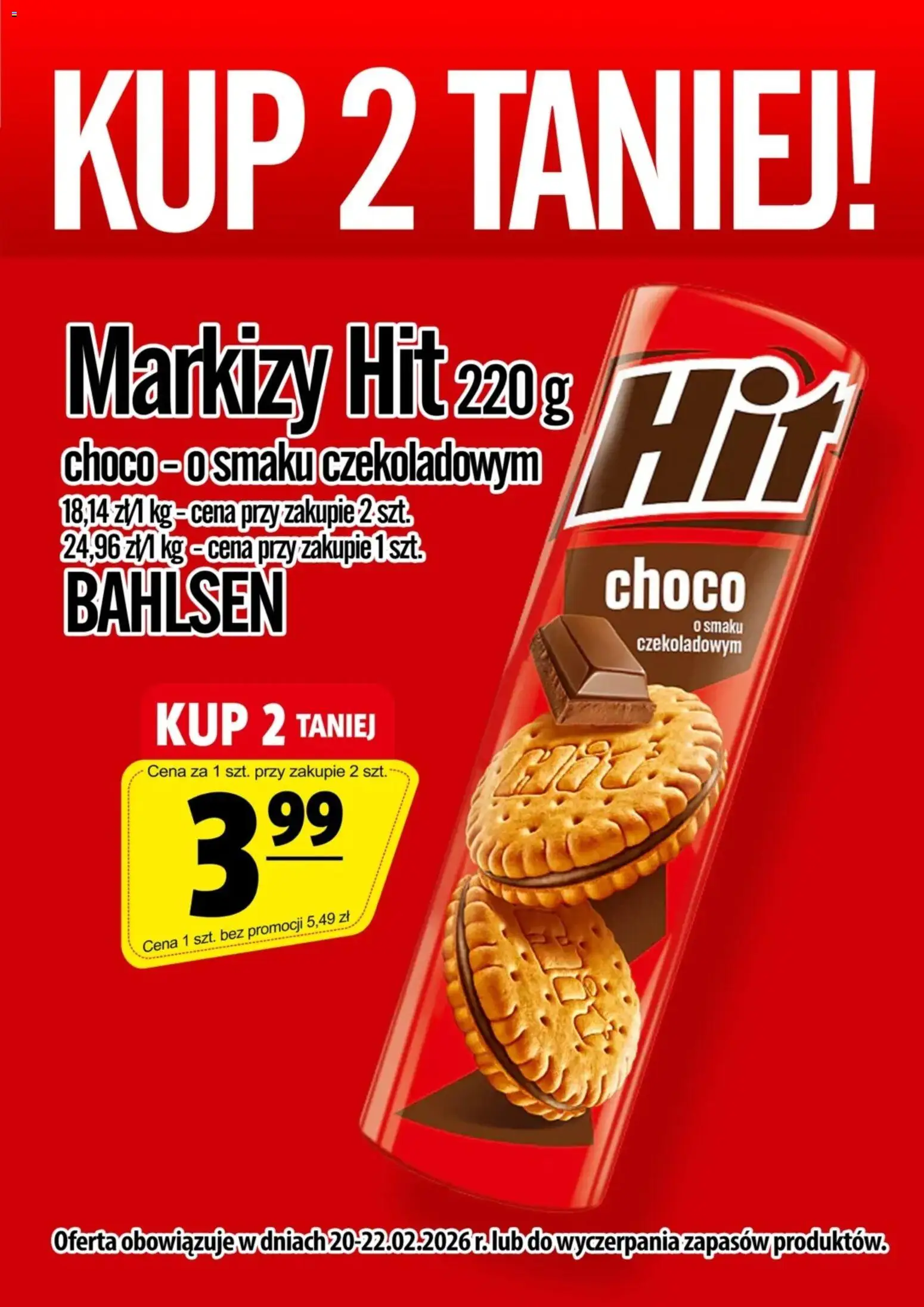 Prim Market Promocja - Markizy Hit Choco od 20.02.2026 | Strona: 1
