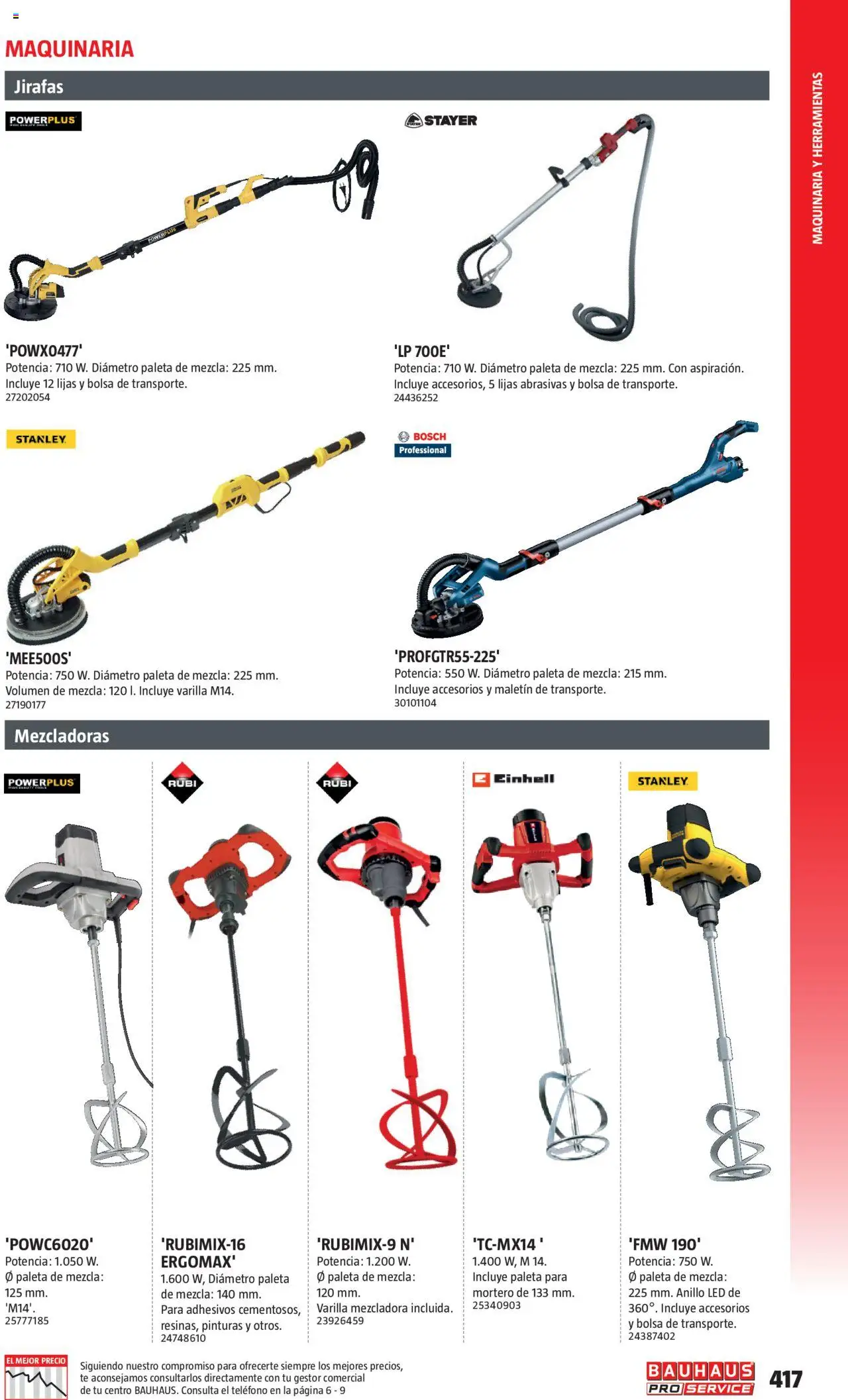 Bauhaus - ProService  │ válido desde el 24.02.2025 | Página: 417 | Productos: Té, Teléfono, Bolsa