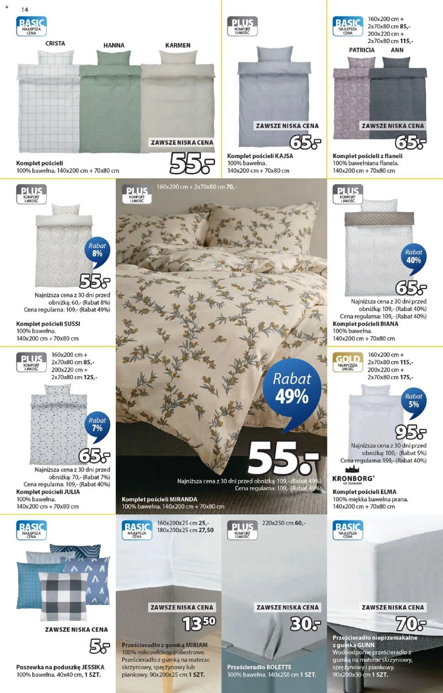 JYSK Gazetka od 31.12.2025 | Strona: 14 | Produkty: Materac