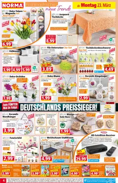 Norma Prospekt 	 ab 23.03.2026 gültig | Seite: 4 | Produkte: Kabel, USB, Vase, Mango