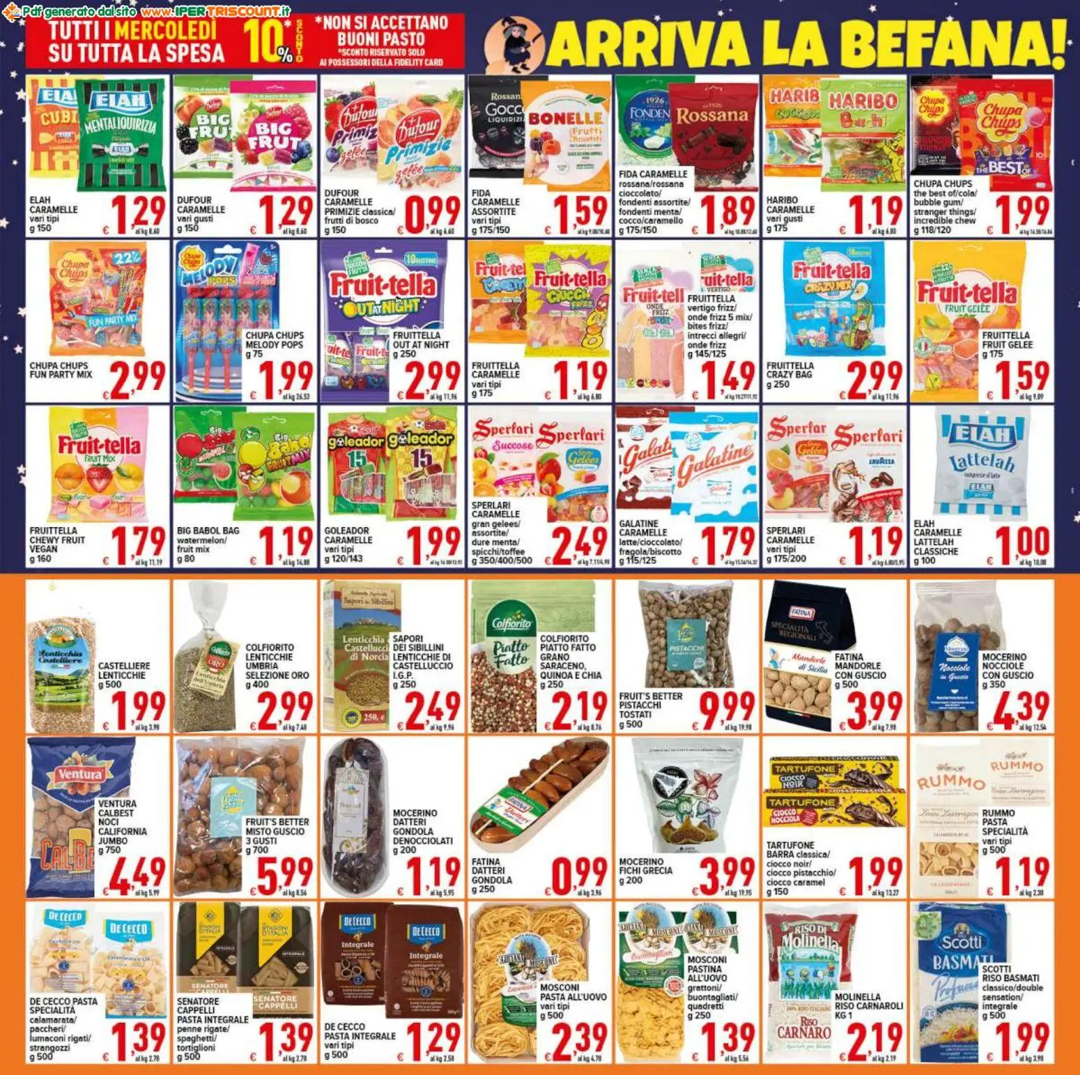 Volantino Ipertriscount del 27.12.2025 | Pagina: 3 | Prodotti: Riso Carnaroli, Lenticchie, Mandorle, The