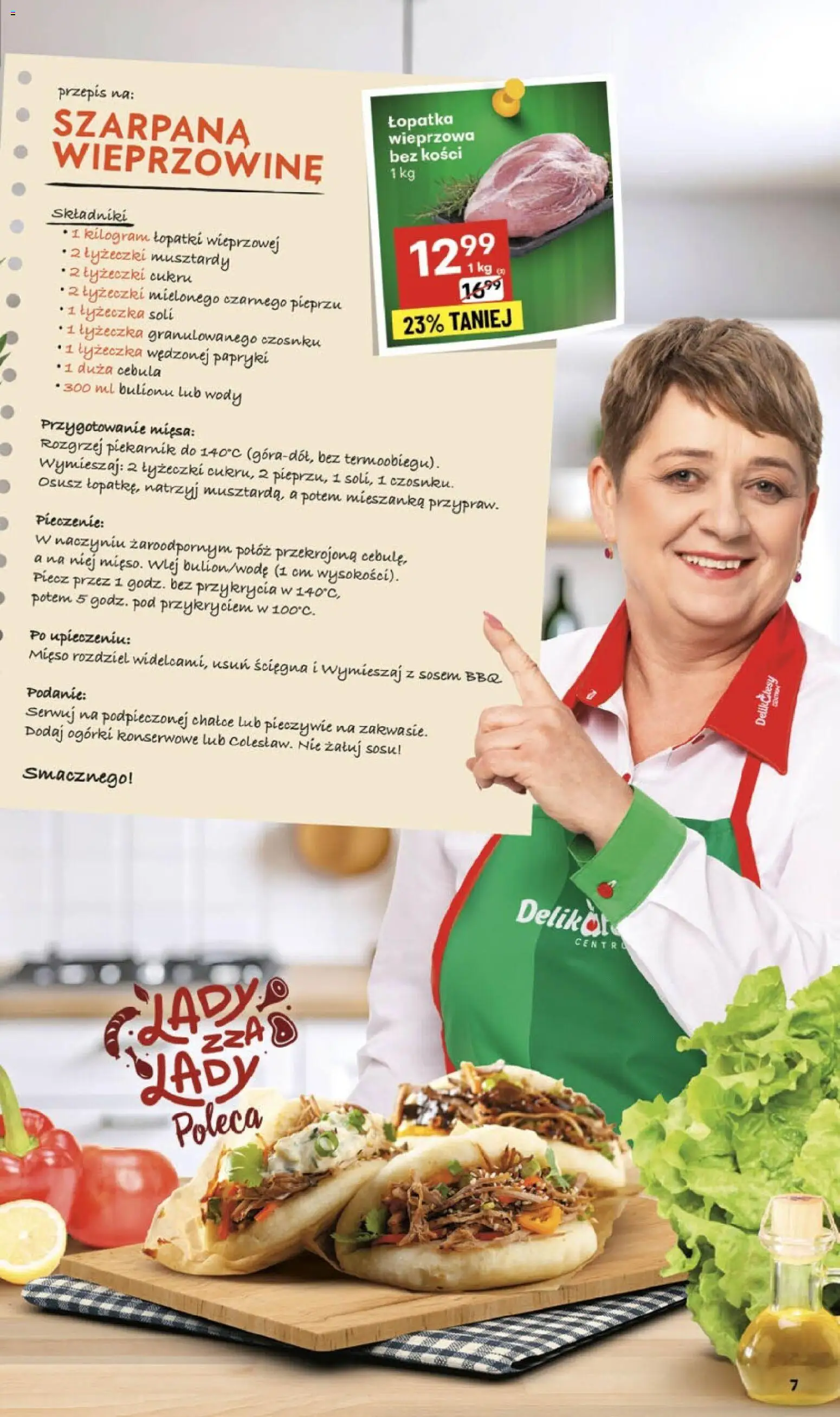 Delikatesy Centrum Gazetka - Sklepy Własne od 13.11.2025 | Strona: 7 | Produkty: Mięso, Piekarnik, Ogórki, Ogórki konserwowe