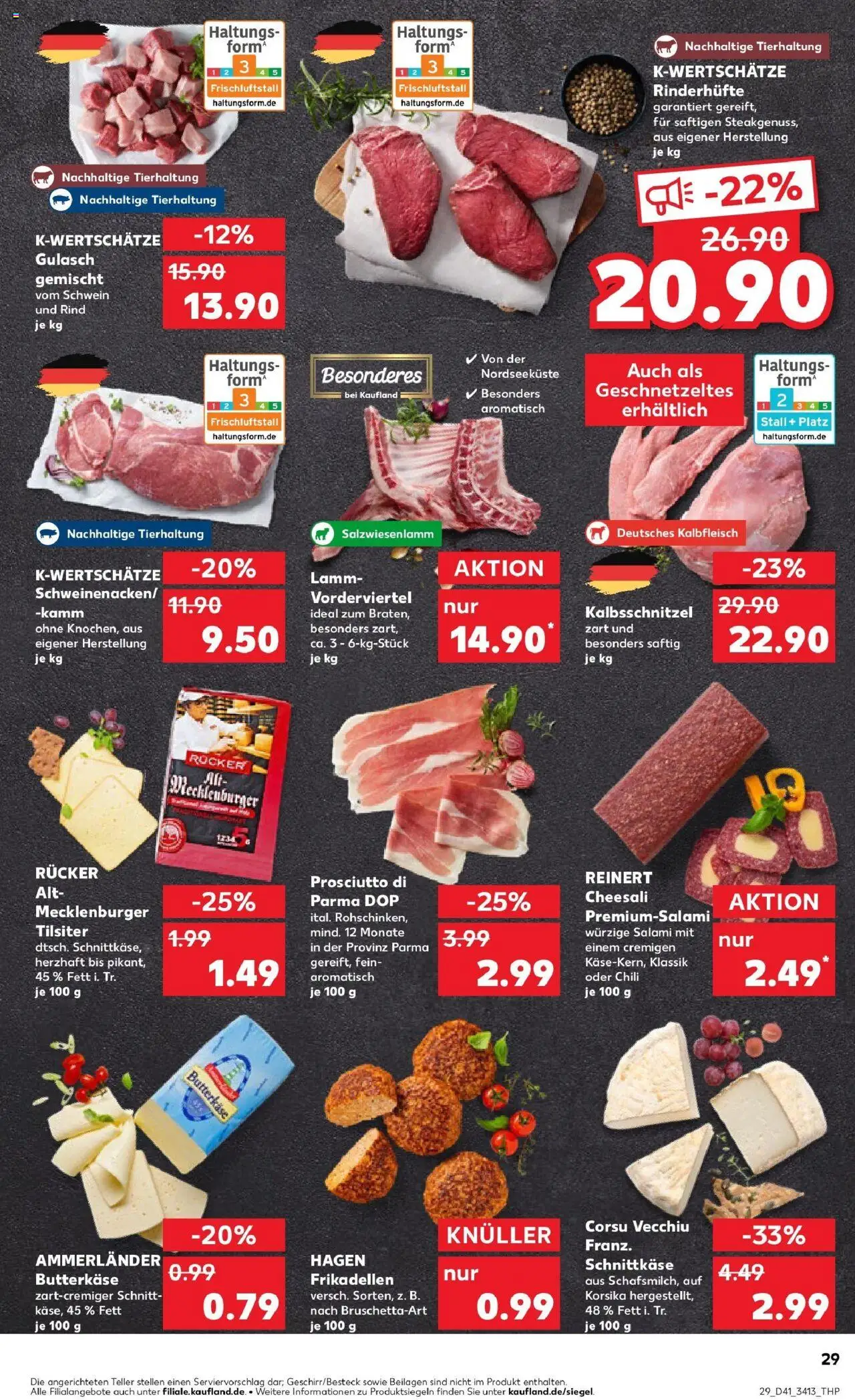 Kaufland prospekt Radebeul	 – gültig ab 13.10.2025 | Seite: 29 | Produkte: Gulasch, Chili, Salami