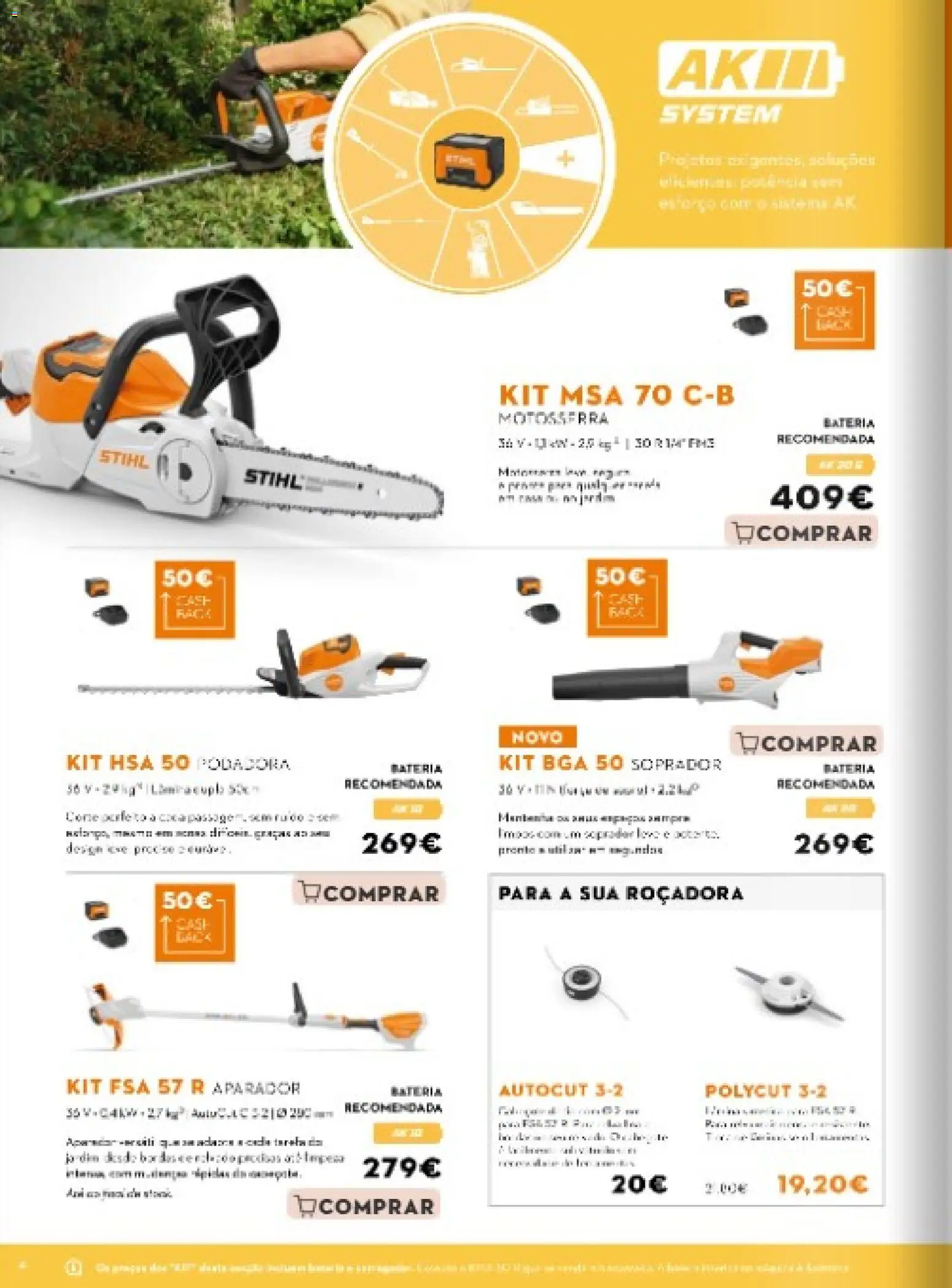 Stihl folheto │ válido de 29.09.2025 | Página: 4 | Produtos: Aparador, Bateria