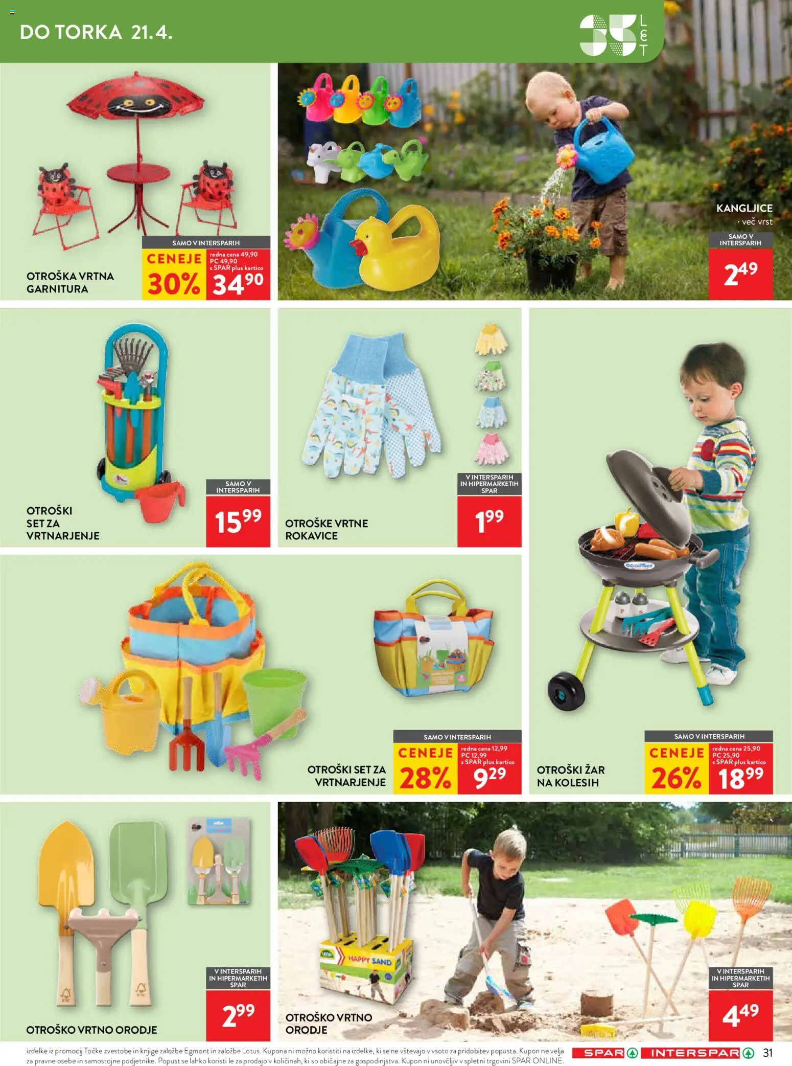 Novi Spar katalog ponudbe – veljaven od 08.04.2026 | Stran: 35 | Izdelki: Zar, Orodje, Rokavice