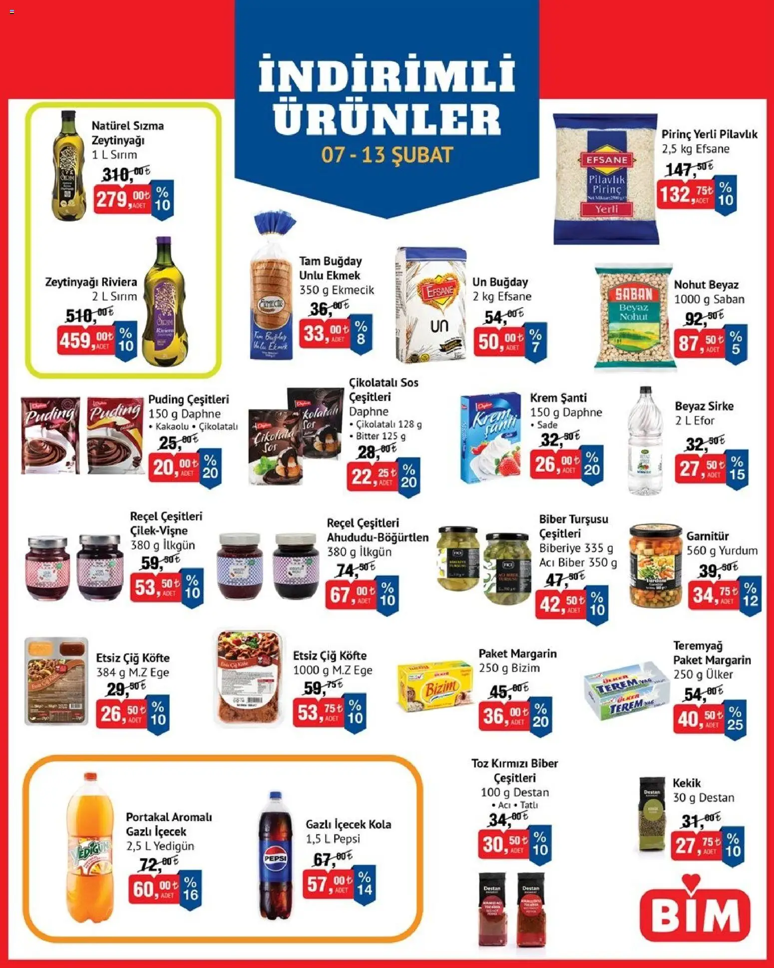 BİM İndirimli Ürünler - 07.02.2026 tarihinden itibaren geçerlidir | Sayfa: 1