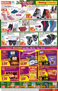 Norma Flugblatt ab 08.12.2025 gültig | Seite: 5 | Produkte: Chips, Socken