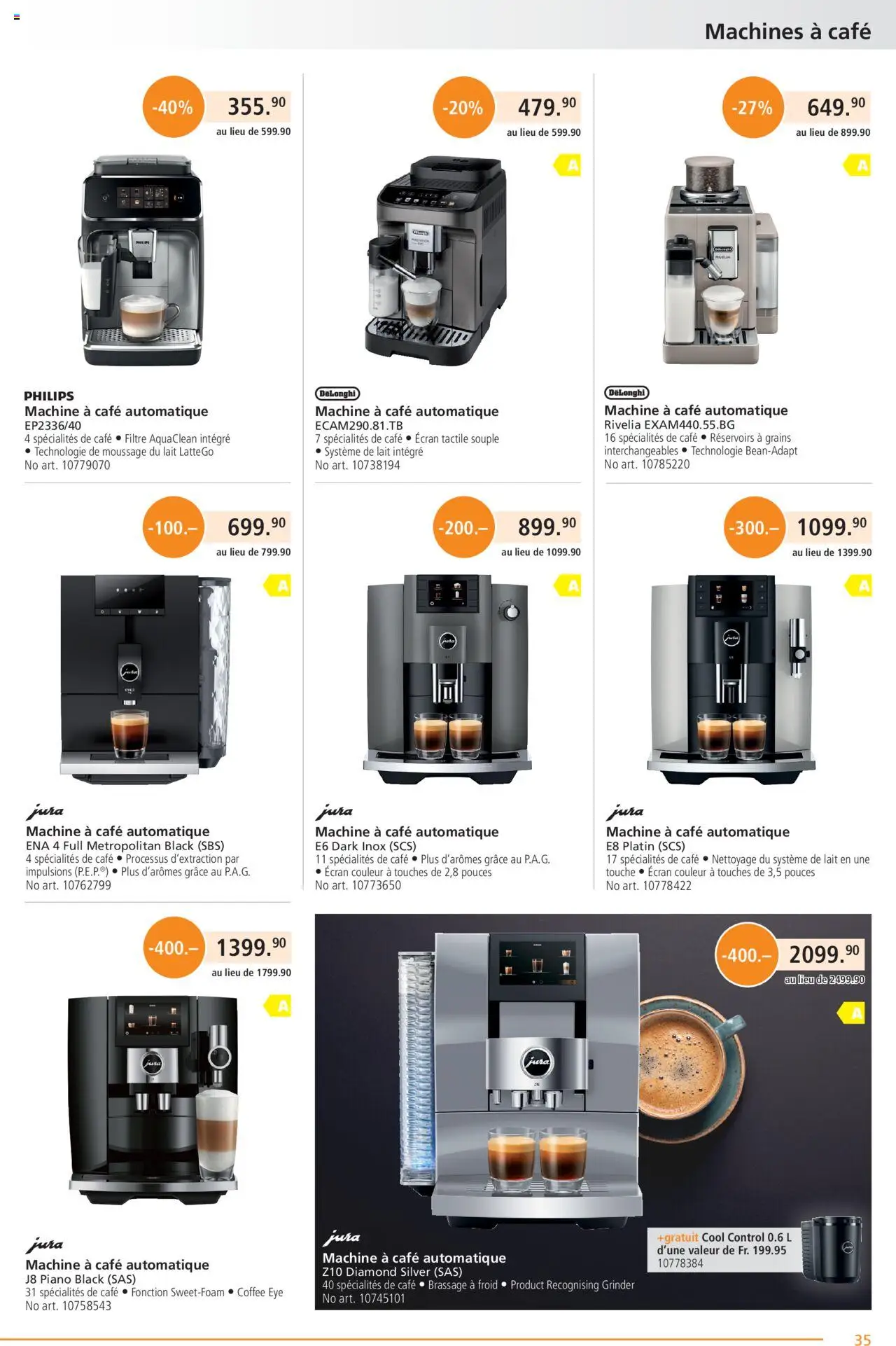 Fust Aktionen FR ab 28.07.2025 | Seite: 35 | Produkte: Jura, Philips