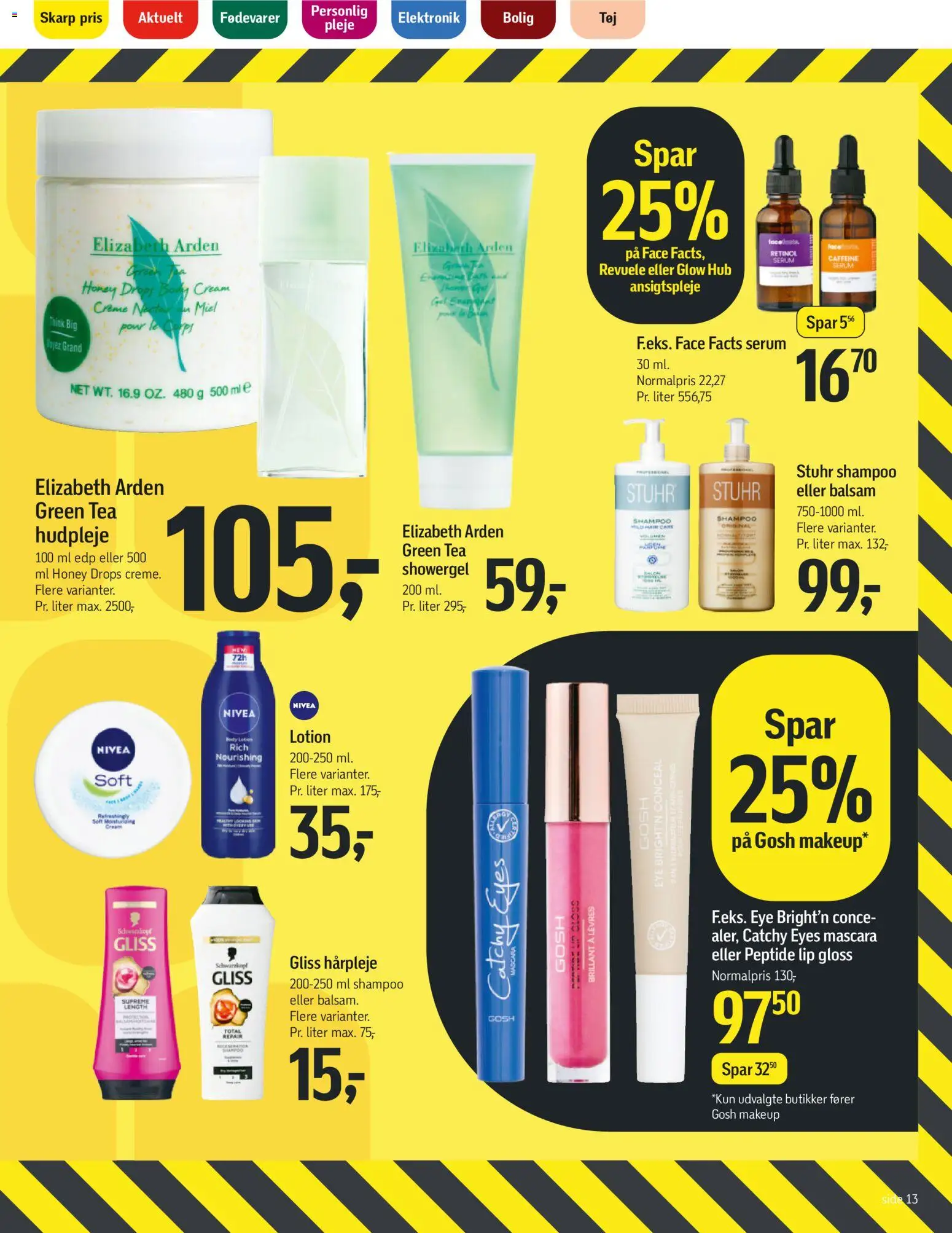 Føtex tilbudsavis – gyldig fra 21.11.2025 | Side: 13 | Produkter: Makeup, Shampoo, Balsam, Creme