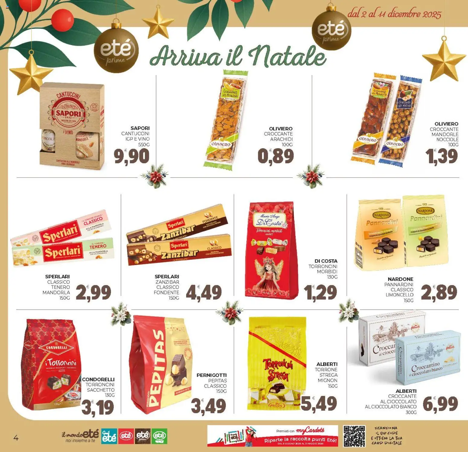 Volantino Eté del 02.12.2025 | Pagina: 4 | Prodotti: Cioccolato, Nocciole, Limoncello, Arachidi