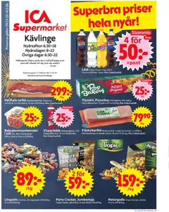 ICA Supermarket - Kävlinge - Förhandsvisning av reklamblad från butik ICA Supermarket aktuell från 30.12.2025