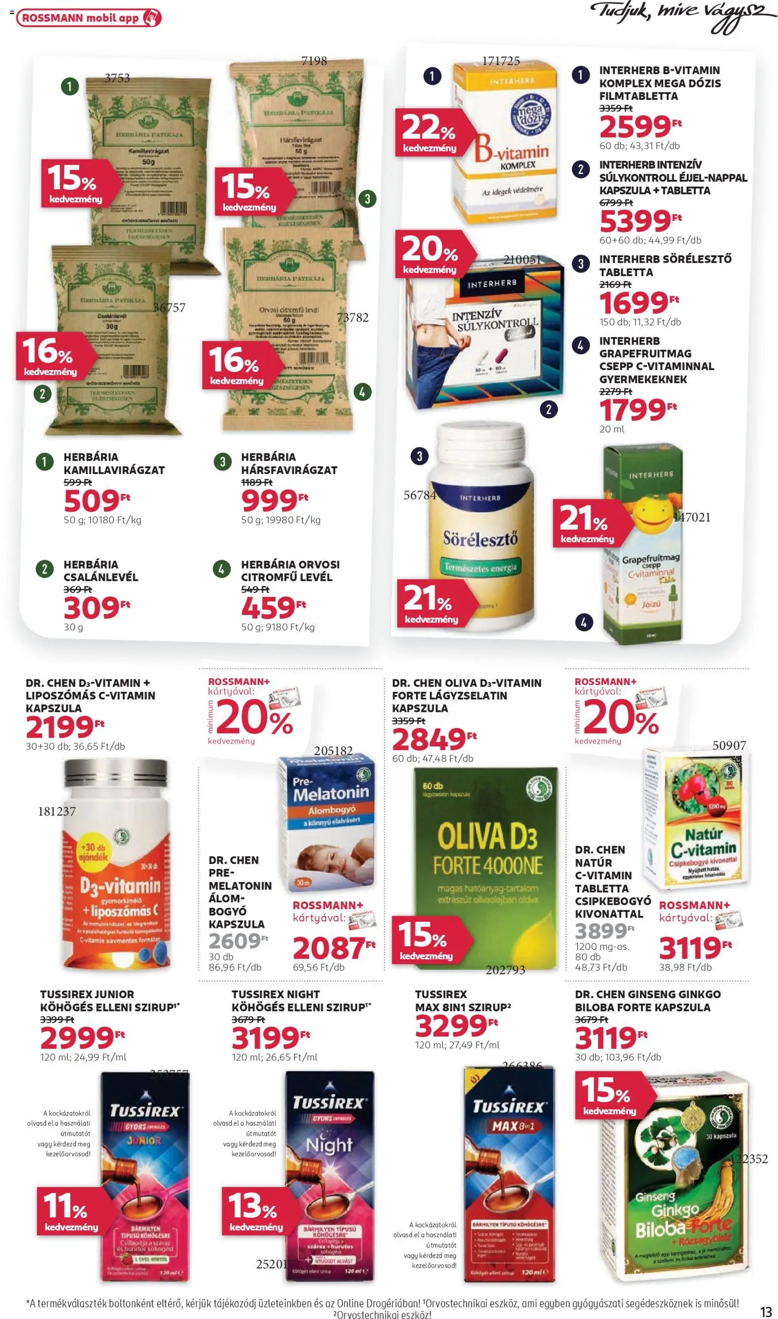 Rossmann akciós ujság - amely érvényes a következő dátumtól: 03.11.2025 | Oldal: 15 | Termékek: Ginkgo biloba