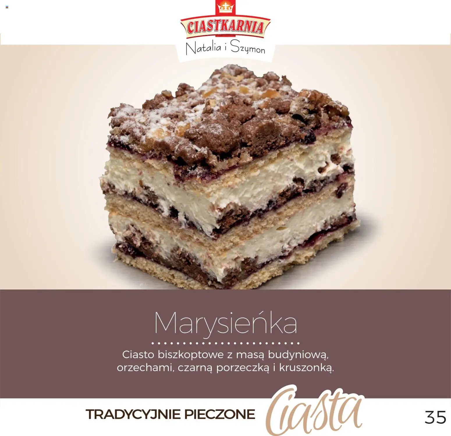 Topaz Gazetka - Ciasta  od 01.12.2025 | Strona: 35 | Produkty: Ciasto, Porzeczka