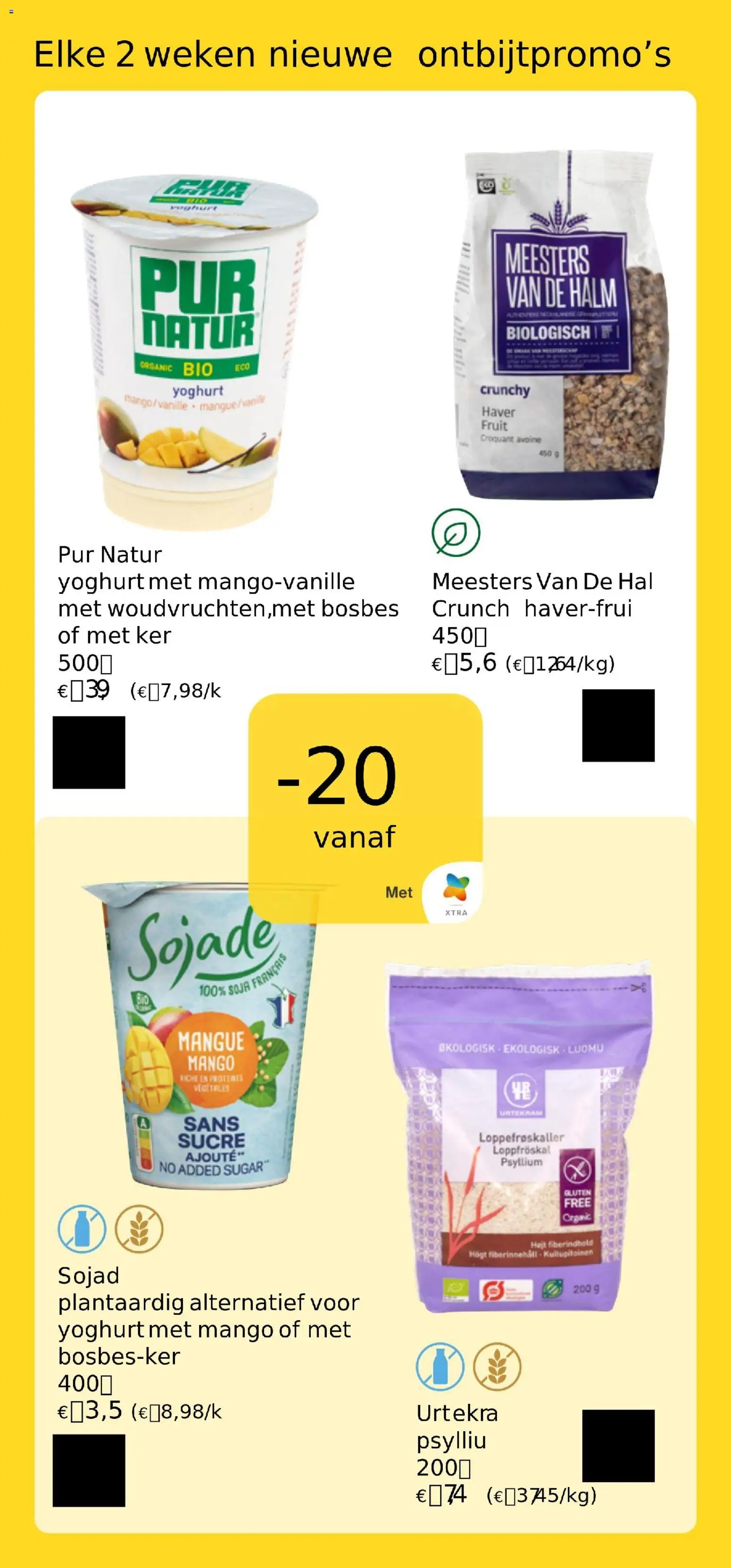 {H1} | Pagina: 2 | Producten: Haver, Fruit, Mango, Yoghurt