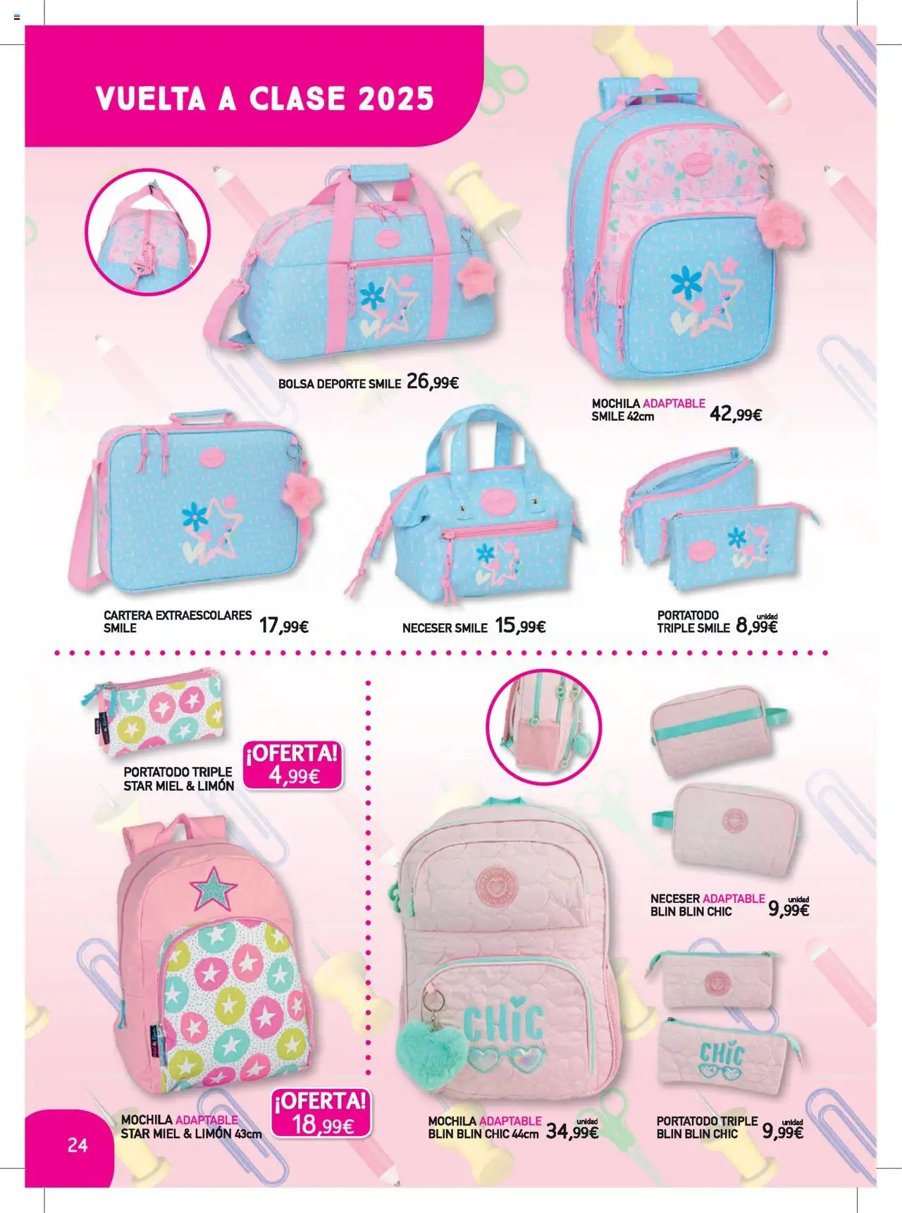 Toy Planet catálogo Vuelta al Cole │ válido desde el 06.08.2025 | Página: 24 | Productos: Ψηφιακή κάμερα, Mochila, Bolsa, Neceser