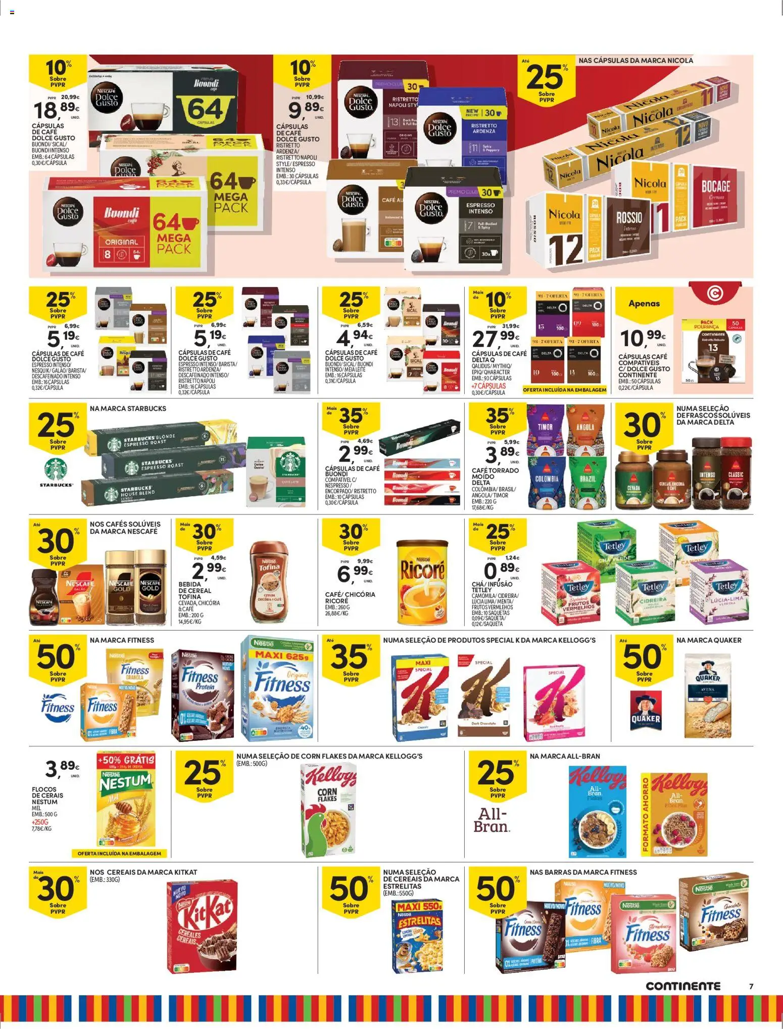 Continente - Madeira: Folheto Semanal │ válido de 06.01.2026 | Página: 7 | Produtos: Cápsulas café, Mel, Dolce gusto, Flocos