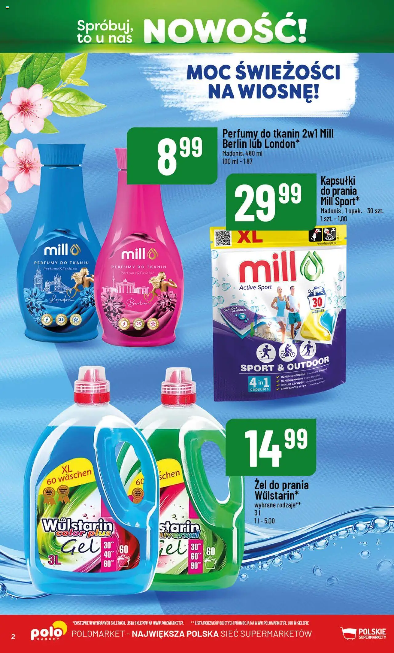 POLOmarket Gazetka - Nowości od 01.05.2025 | Strona: 2 | Produkty: Kapsułki do prania mill, Perfumy, Kapsułki do prania