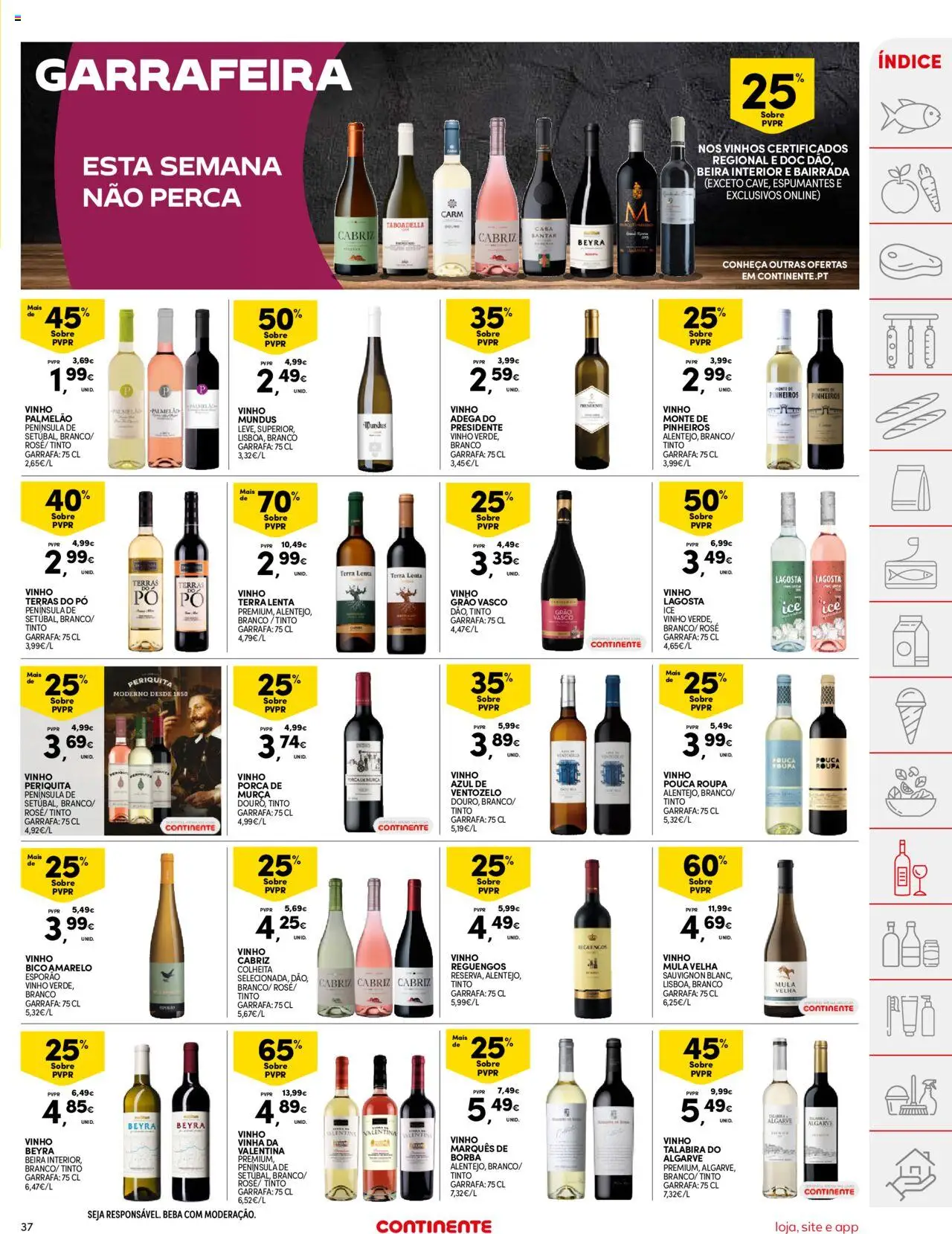 Continente folheto │ válido de 03.06.2025 | Página: 37 | Produtos: Pó, Lagosta, Vinho