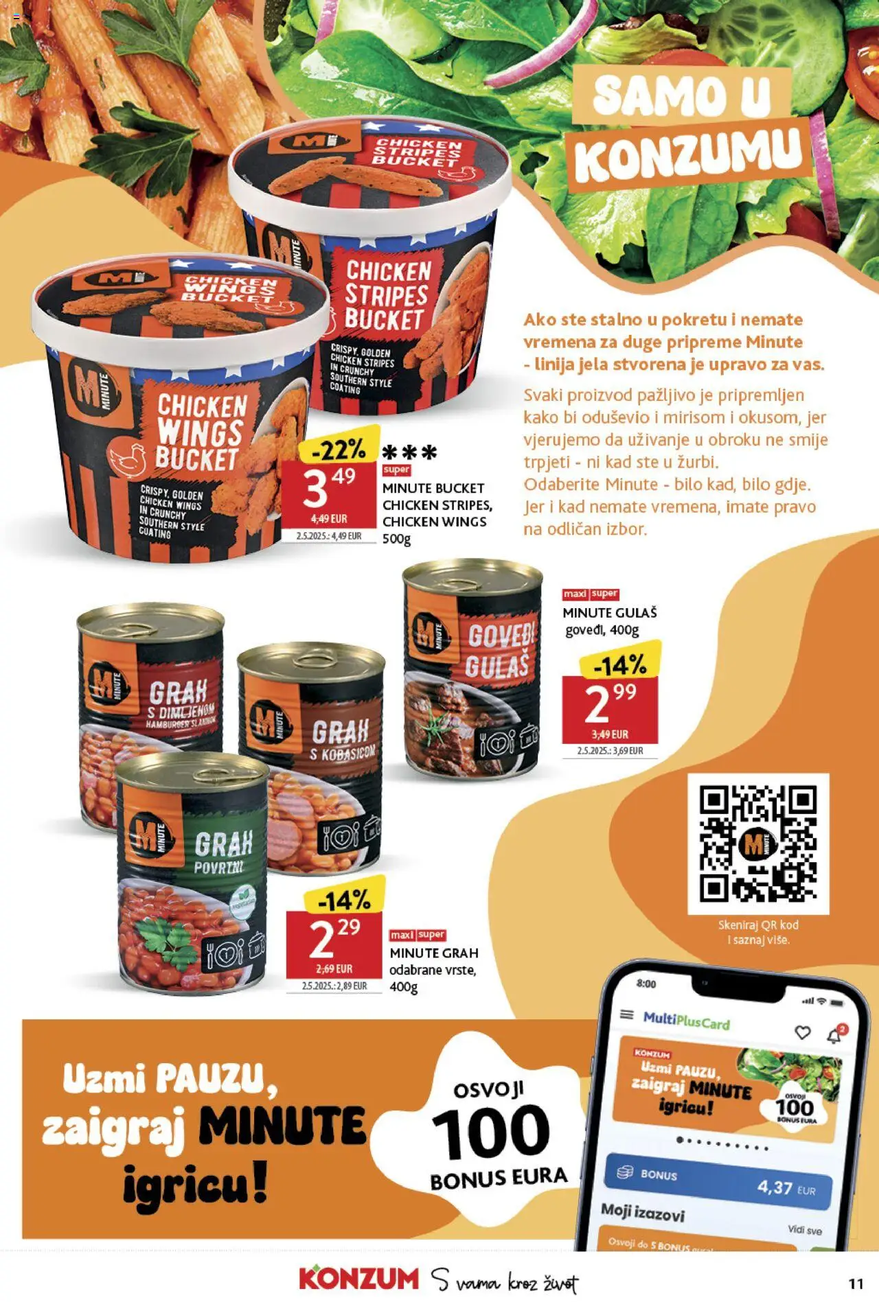 Konzum katalog | vrijedi od 25.06.2025 | Stranica: 11 | Proizvodi: Grah, Hamburger