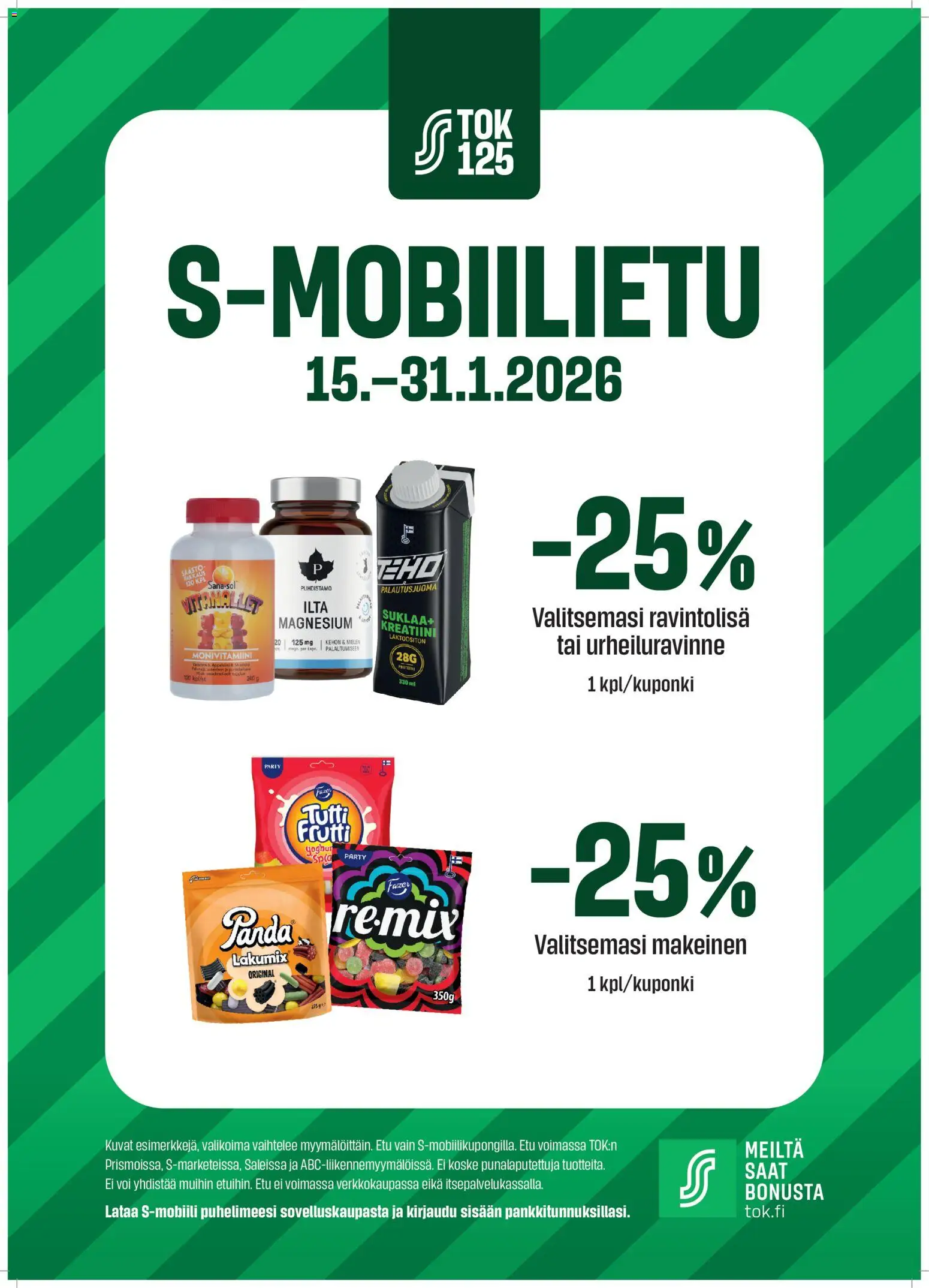 S-market - S-mobiilietu – voimassa 15.01.2026 alkaen | Sivu: 1 | Tuotteet: Voi, Suklaa, Tutti