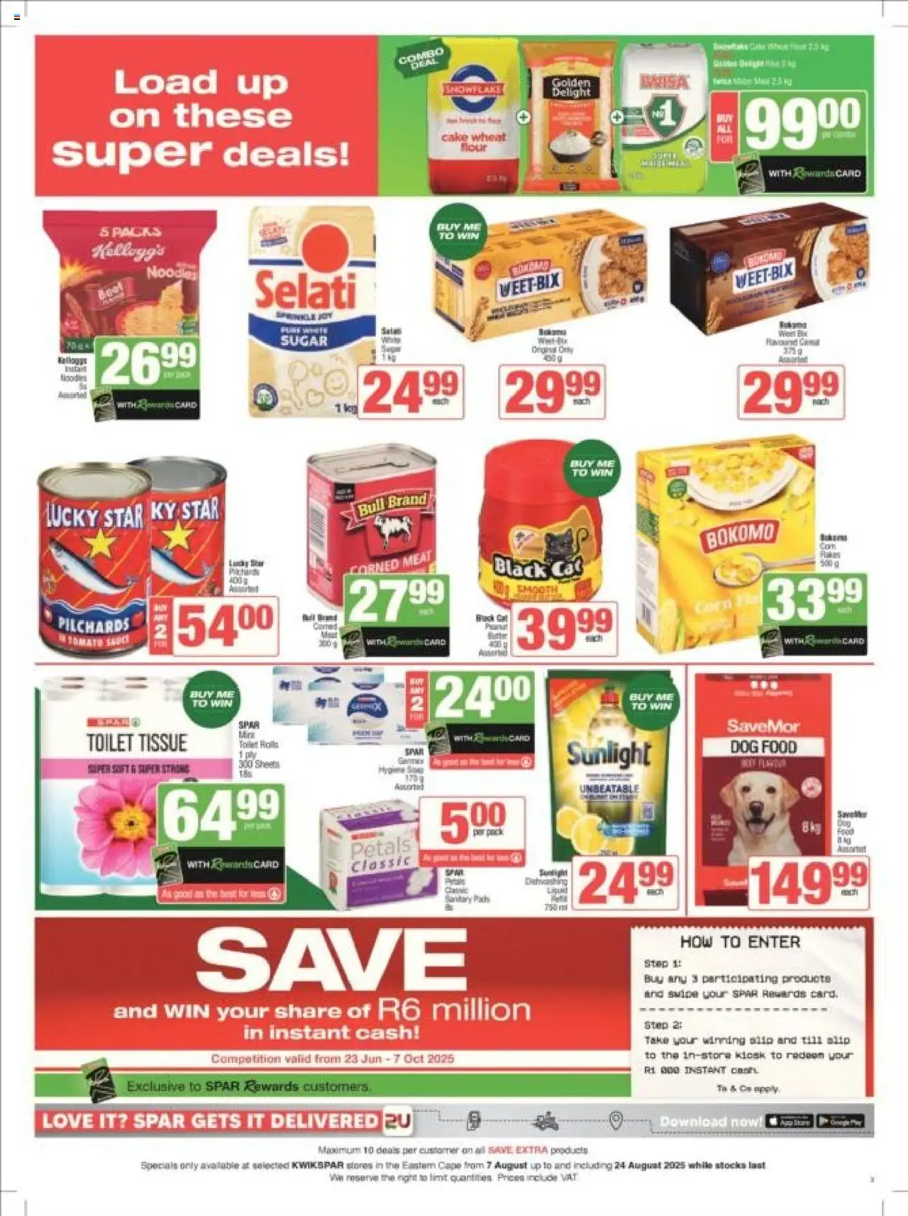 KWIKSPAR - Eastern Cape - Weekly Specials │ valid from 07.08.2025 | Page: 3 | Products: Cake, Corn, Butter, Sugar