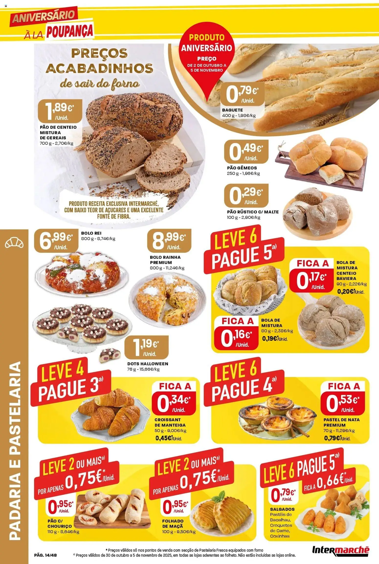 Intermarché - Aniversário à la poupança! │ válido de 30.10.2025 | Página: 14 | Produtos: Forno, Maça, Chouriço, Cereais