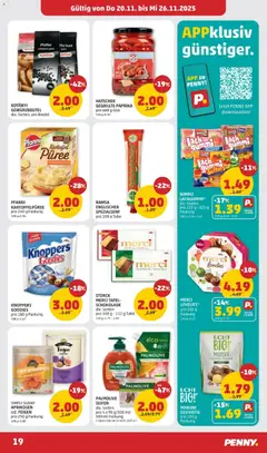 Penny Markt Flugblatt ab 20.11.2025 gültig | Seite: 19 | Produkte: Pfeffer, Schokolade