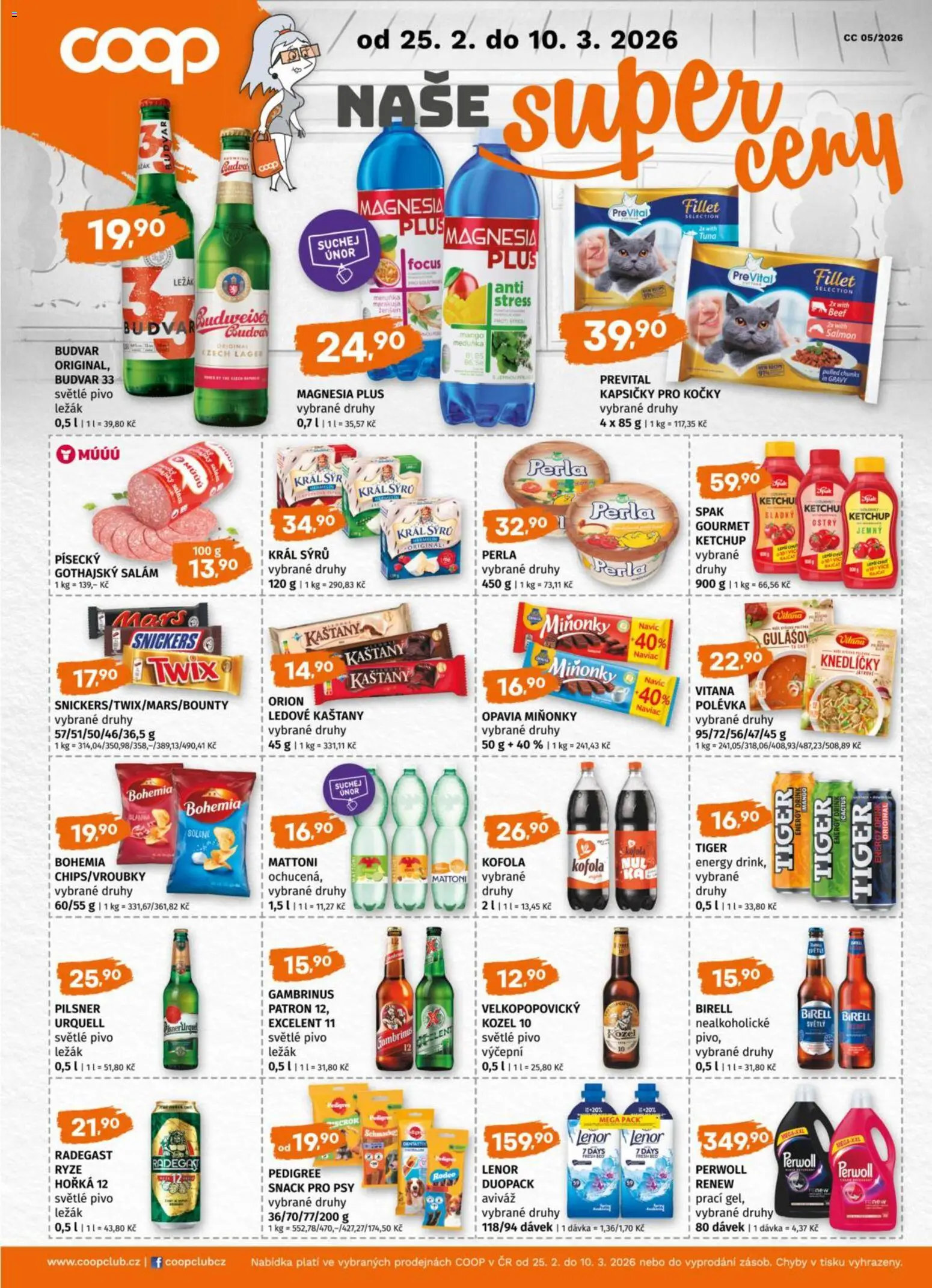 Trefa leták od 25.02.2026 | Strana: 9 | Produkty: Sýr, Tiger, Rýže, Gambrinus