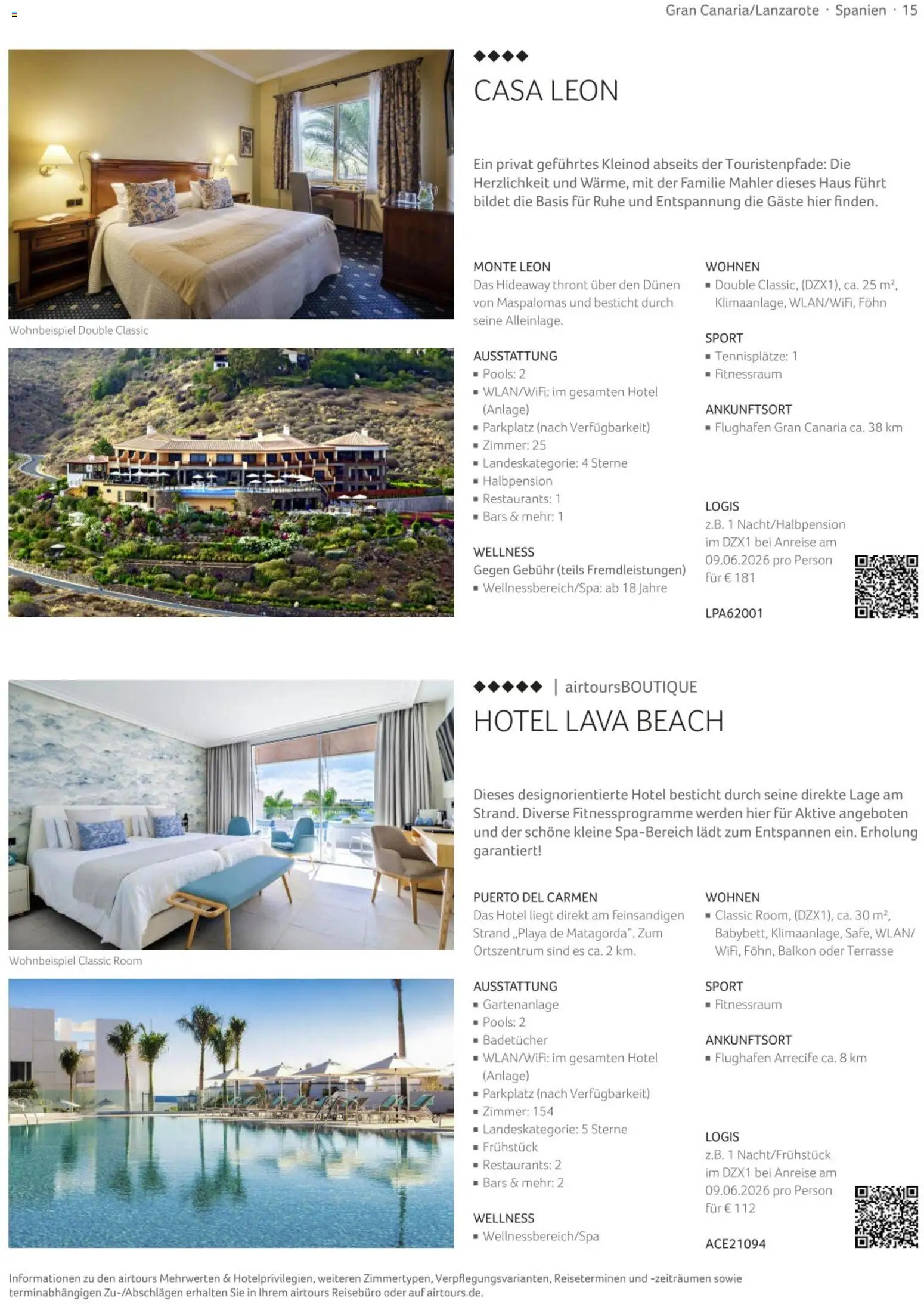 TUI airtours Katalog  Europareisen 2025/26 – gültig ab 01.11.2025 | Seite: 15 | Produkte: Föhn