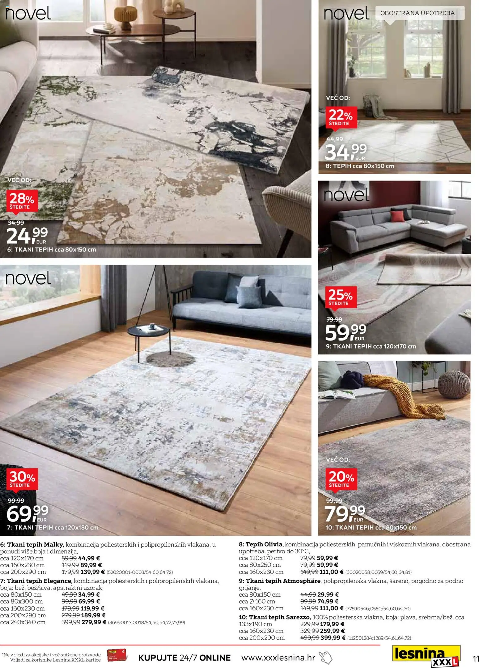 Lesnina katalog | vrijedi od 23.01.2026 | Stranica: 11 | Proizvodi: Tepih