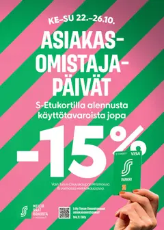 Prisma-mainoslehti voimassa 22.10.2025 alkaen