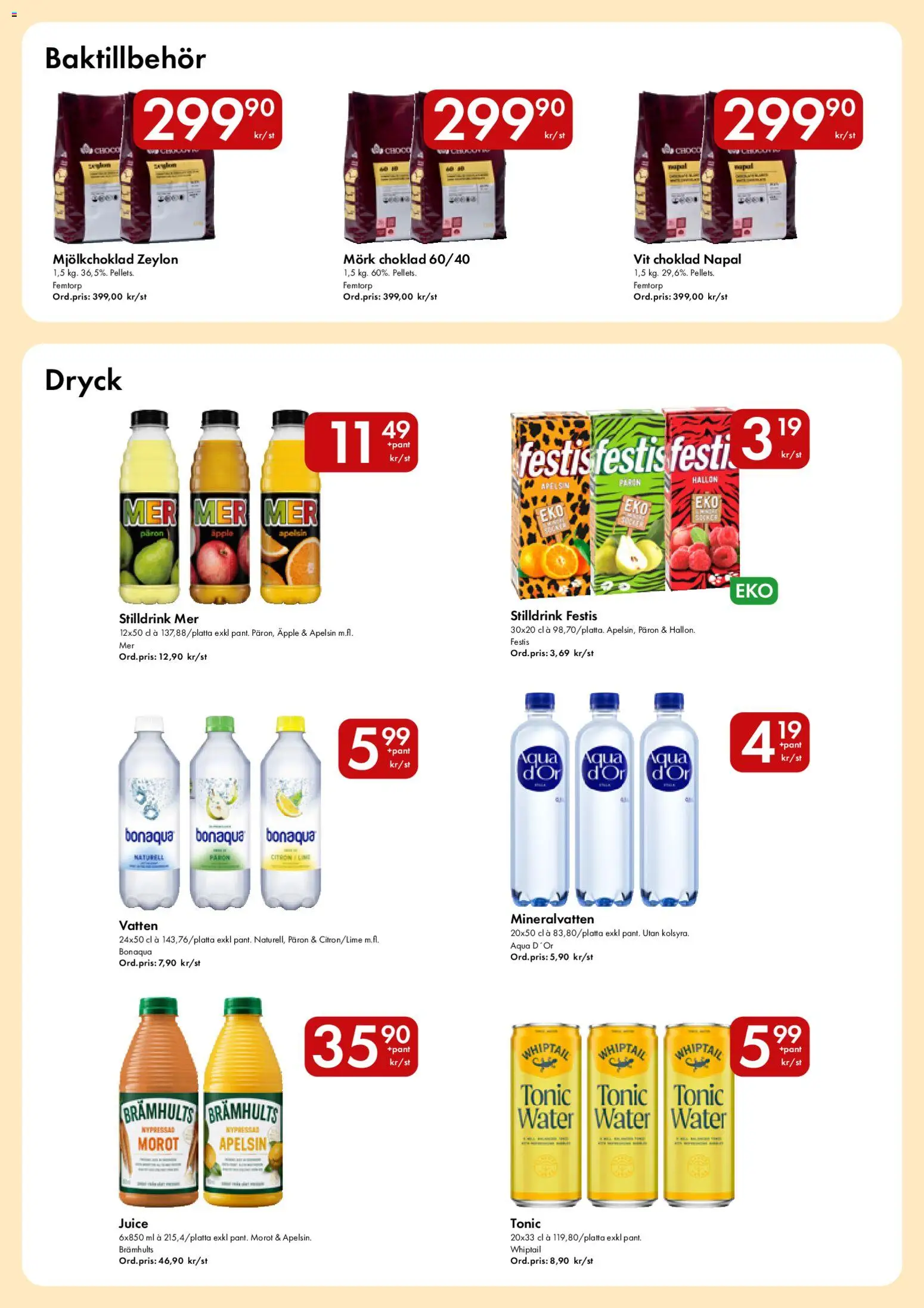 Hypermarkety reklamblad aktuell från 06.04.2026 | Sida: 12 | Produkter: Choklad, Juice, Äpple, Morot