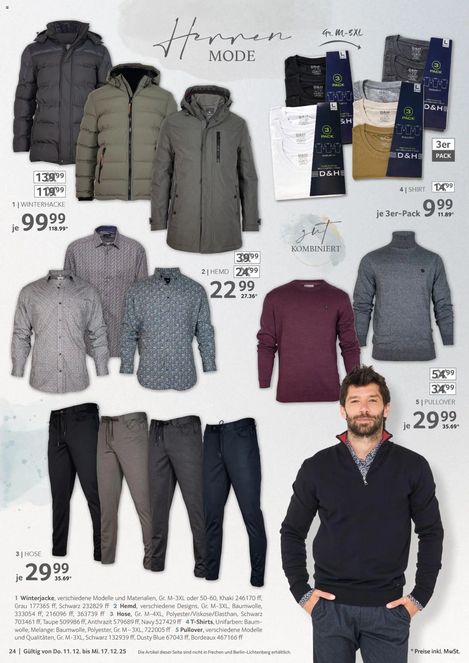 Selgros  Non Food – gültig ab 11.12.2025 | Seite: 24 | Produkte: Shirt, Hemd, Pullover, Hose