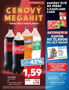 Kaufland SK akciós ujság - amely érvényes a következő dátumtól: 07.08.2025 | Oldal: 3 | Termékek: Coca Cola, Sushi, Cola, Só