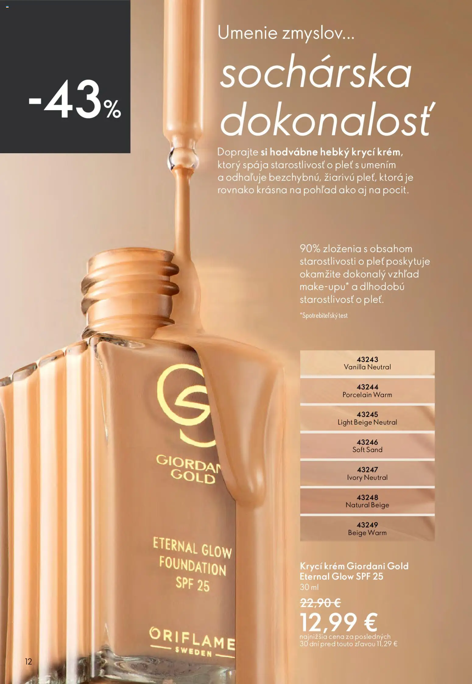 Nové Oriflame akcie – leták je platný od 15.04.2026 | Strana: 12 | Produkty: Krém