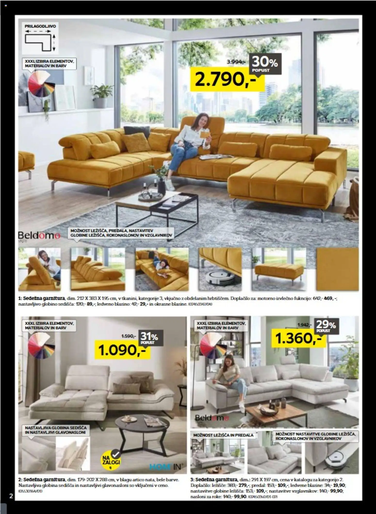 Novi XXXL Lesnina katalog ponudbe – veljaven od 04.11.2025 | Stran: 2 | Izdelki: Ležišče