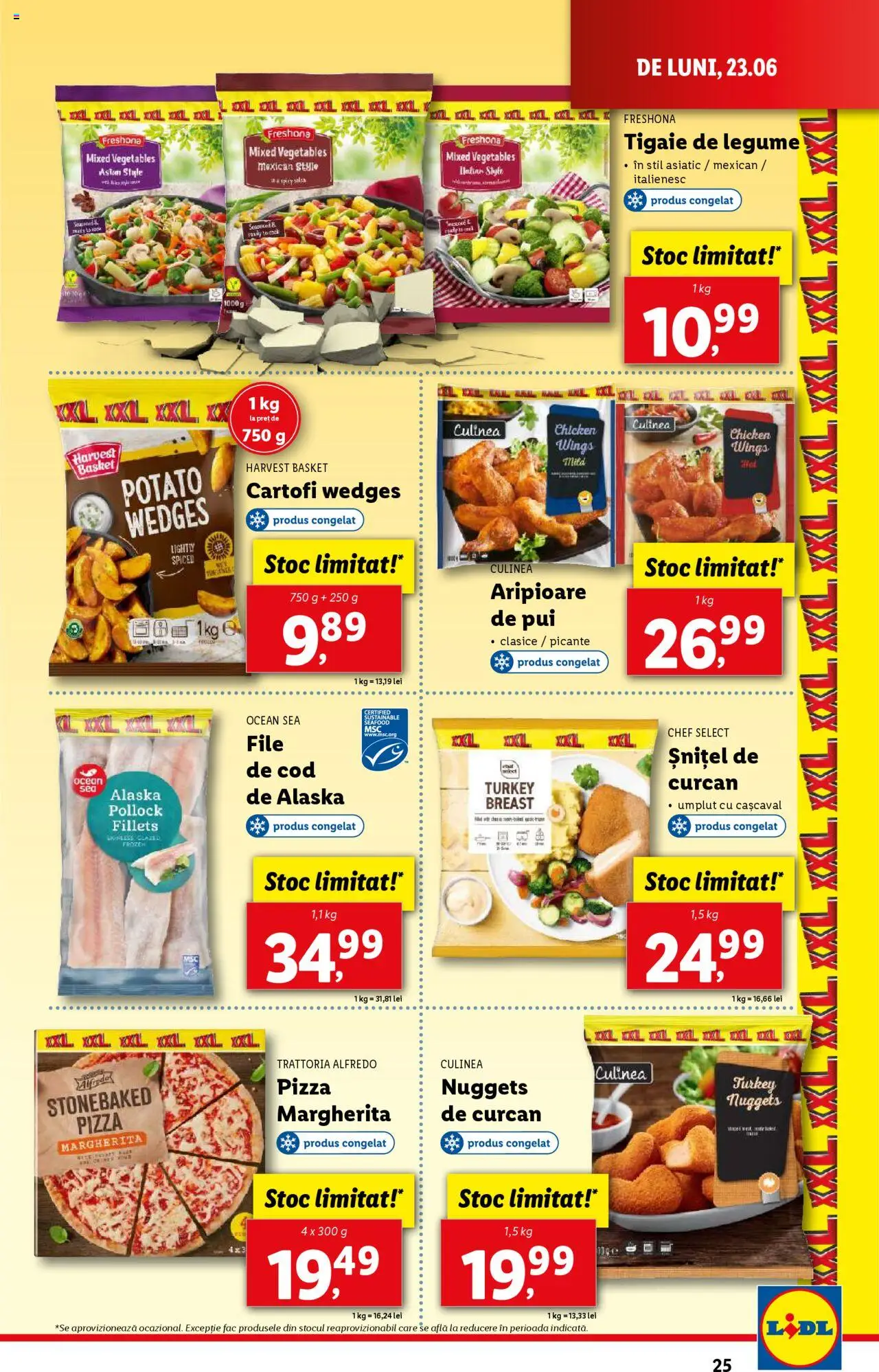 Catalog Lidl – valabil de la 23.06.2025 | Pagină: 25 | Produse: Tigaie, Cașcaval, Cartofi, Legume