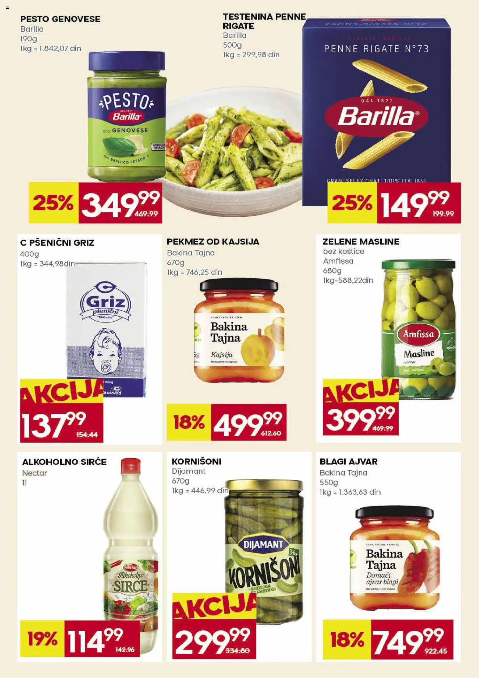 Idea katalog - važi od 23.04.2026 | Strana: 19 | Proizvode: Masline, Ajvar, Kornišoni, Sirće