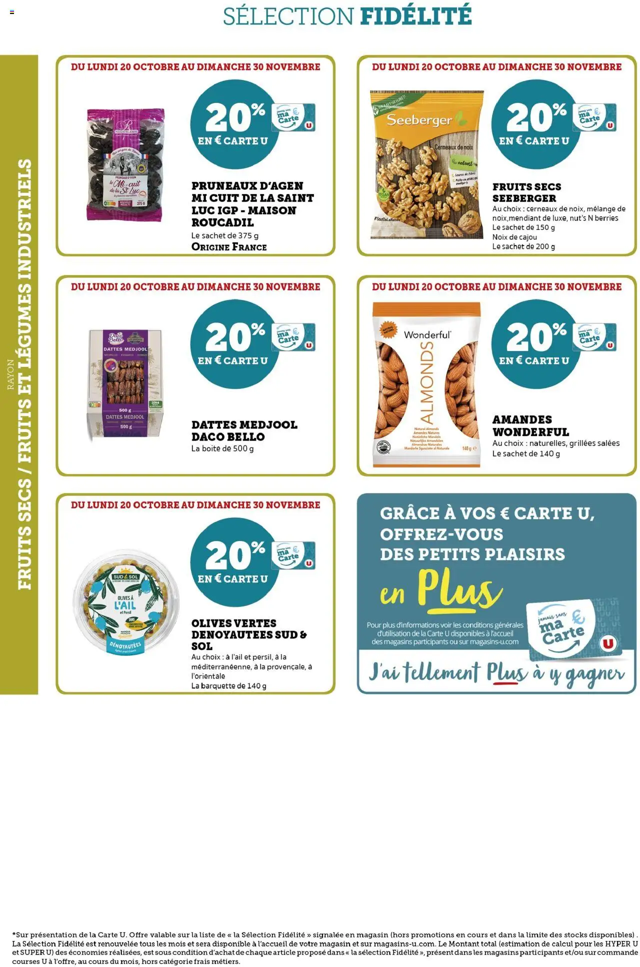 {H1} | Page: 20 | Produits: Persil, Pruneaux, Amandes, Fruits secs