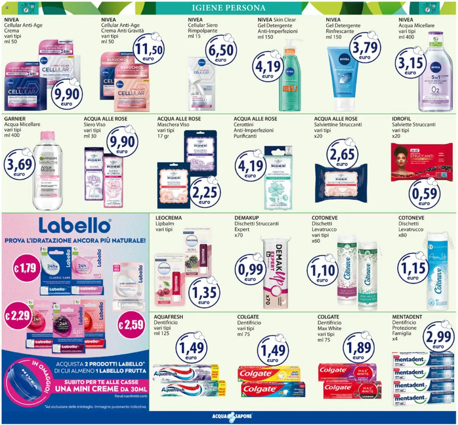 Volantino Acqua e Sapone del 17.11.2025 | Pagina: 8 | Prodotti: Crema, Acqua micellare, Acqua, Frutta