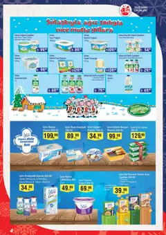 26.12.2025 tarihinden itibaren geçerli olan Kim Market kataloğu önizlemesi | Sayfa: 4 | Ürünler: Kefir, Tereyağı, Krema, Ahududu