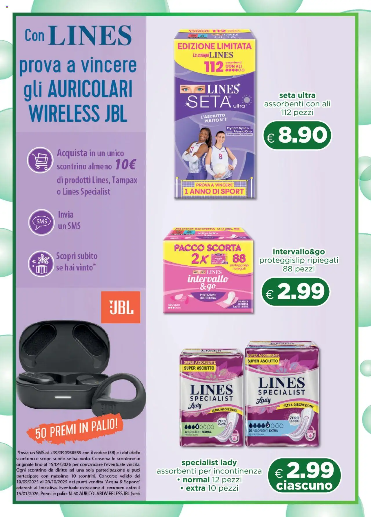 Volantino Acqua e Sapone del 21.09.2025 | Pagina: 6 | Prodotti: Auricolari, Sapone, Acqua