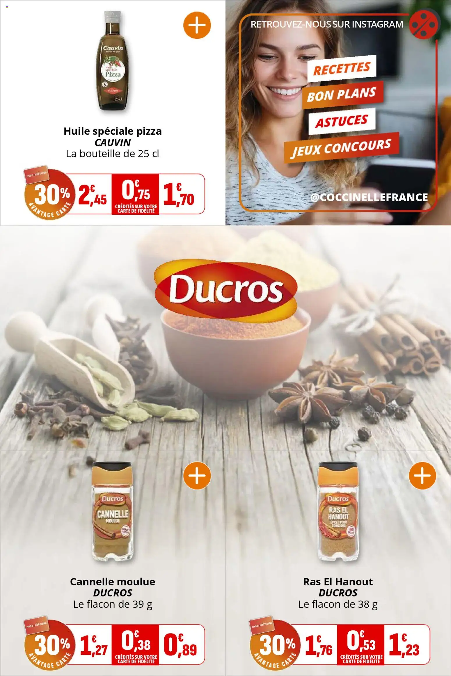 {H1} | Page: 24 | Produits: Cannelle, Couscous, Huile, Jeux