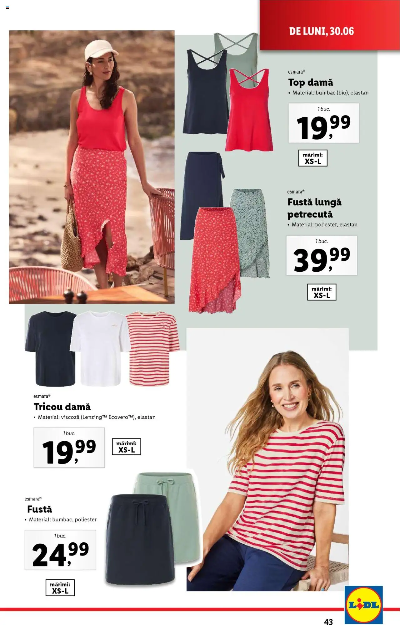Catalog Lidl – valabil de la 30.06.2025 | Pagină: 43 | Produse: Top, Tricou