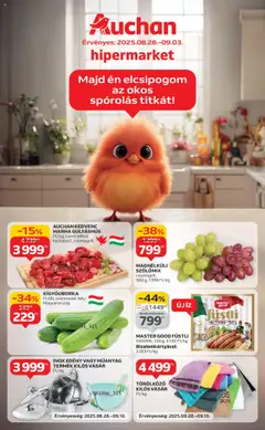 Auchan Akciós újság - amely érvényes a következő dátumtól: 28.08.2025