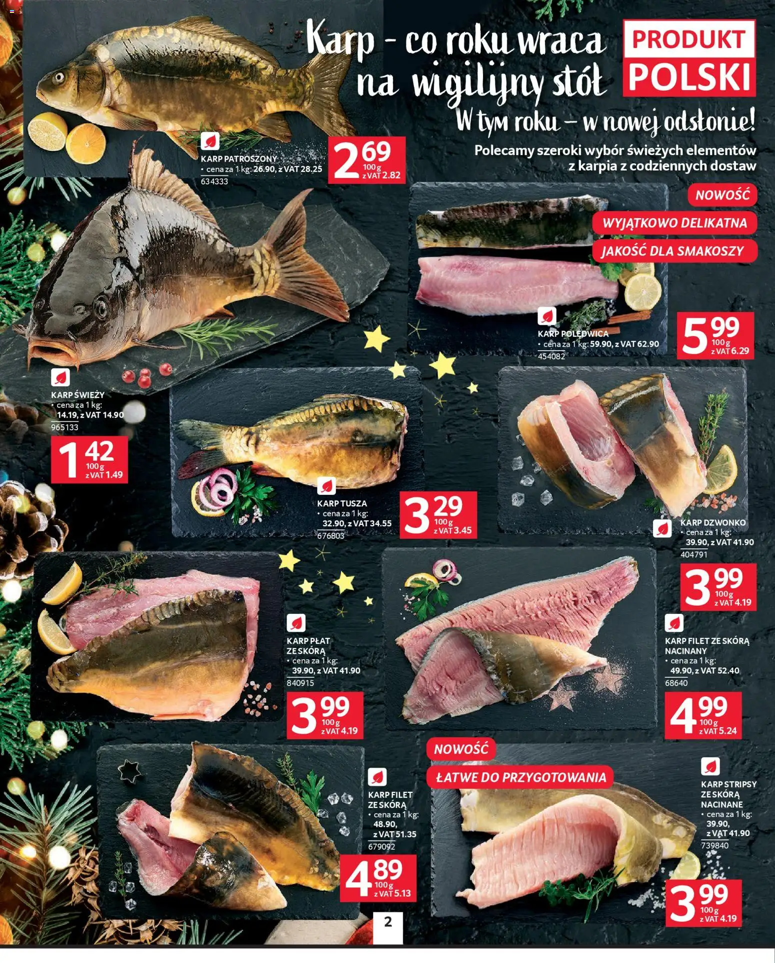 Selgros cash&carry Gazetka od 04.12.2025 | Strona: 2 | Produkty: Karp, Stół