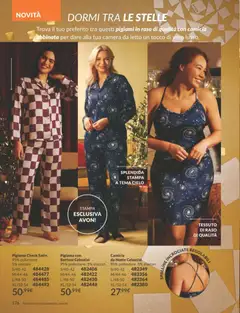 Anteprima del volantino Avon - campagna 12/2025 valido a partire dal 01.12.2025 | Pagina: 176 | Prodotti: Camicia, Pigiama, Stampa, Letto
